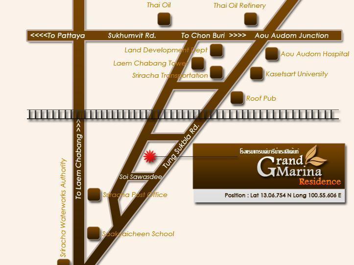 Grand Marina Residence Hotel Ban Laem Chabang Exteriör bild
